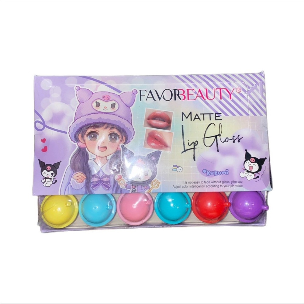 Kawaii Kuromi lip gloss box set